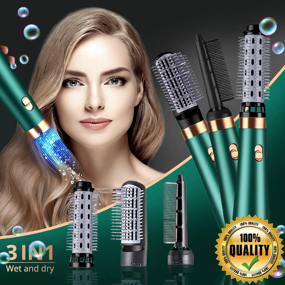 

3 в 1, профессиональная электрическая щетка для выпрямления волос