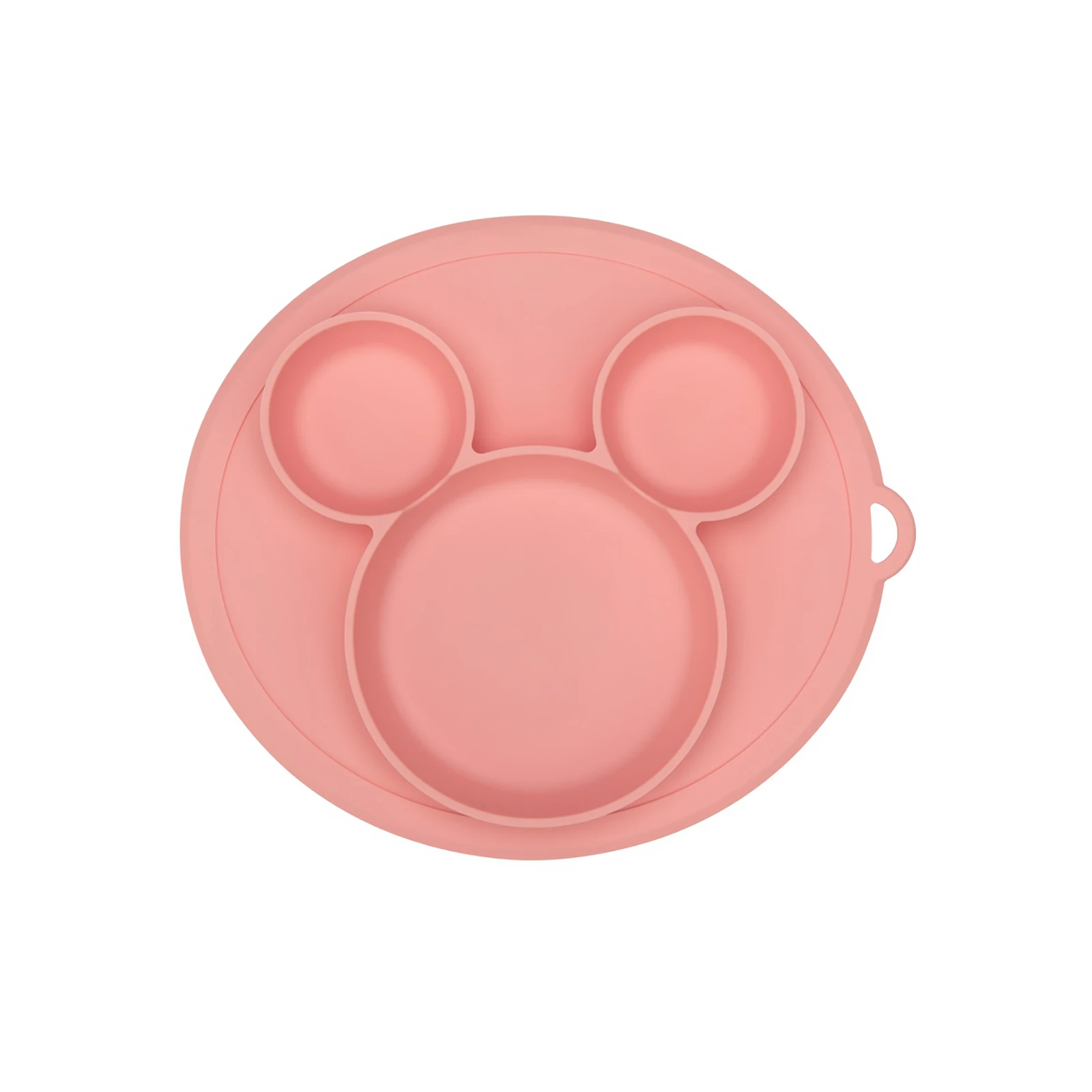 

Solid Cute Cartoon Children Dishes Suction Infant Training Tableware Baby Safe Silicone Dining Plate Kids Portable Feeding Bowls