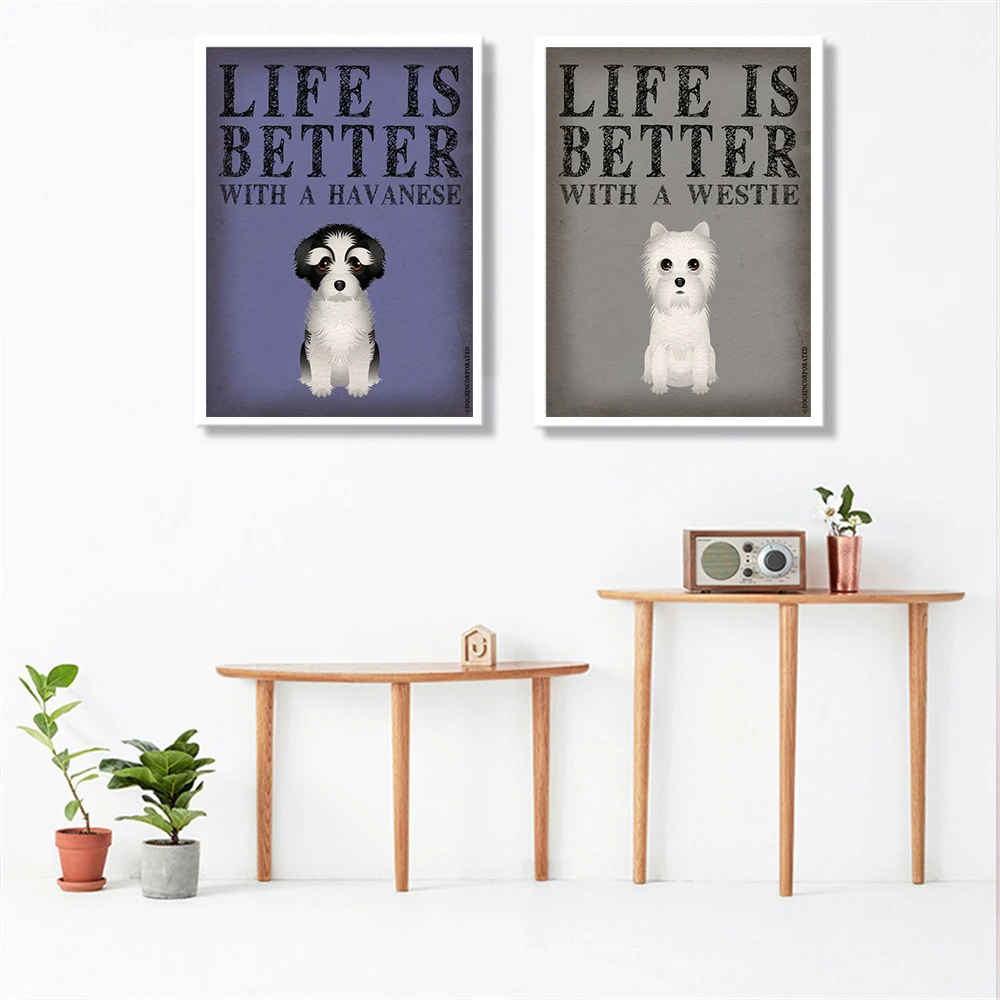 Картина на холсте KOPHAEL &quotClever Dog&quot