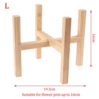 Отдельно стоящая подставка для цветочных горшков, держатель для дерева бонсай, для сада, для помещений, для показа растений, деревянные кашпо подносов для горшков, для домашнего декора