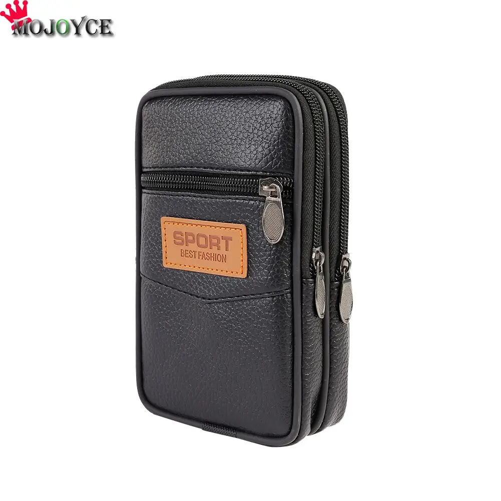 

Outdoor Casual Phone Purse Belt Multi-function Men PU Fanny Waist Bags Multifunction Bag Belt Bag Pouch Packs