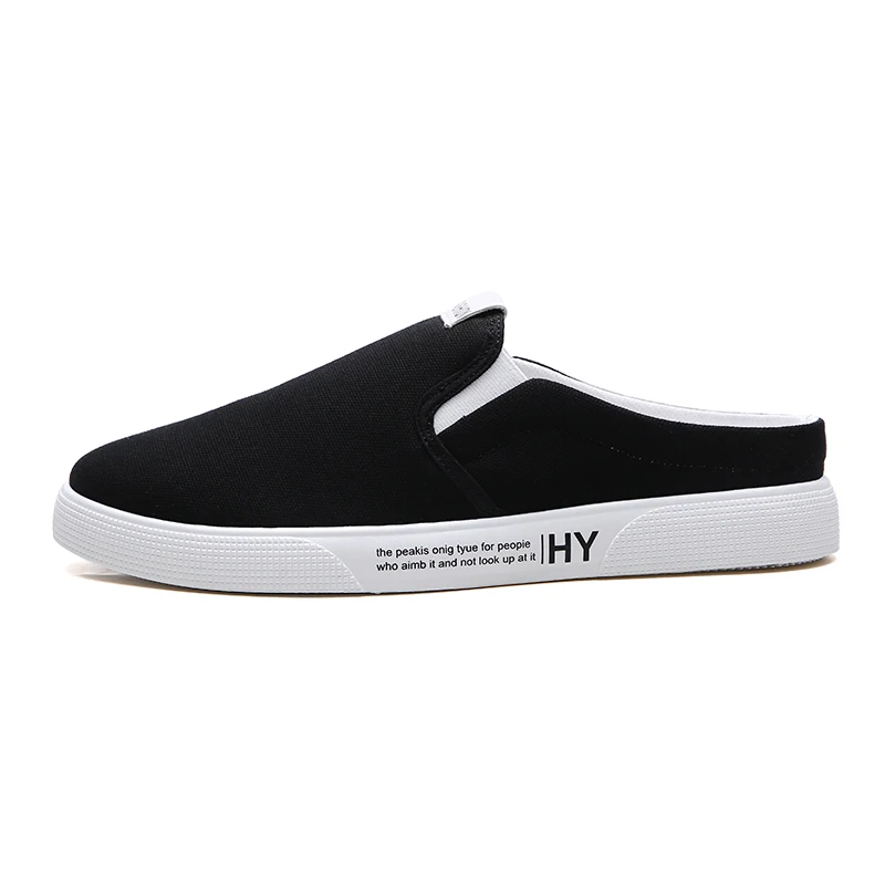 Туфли PUPUDA мужские холщовые дышащие полутапочки Повседневная модная трендовая