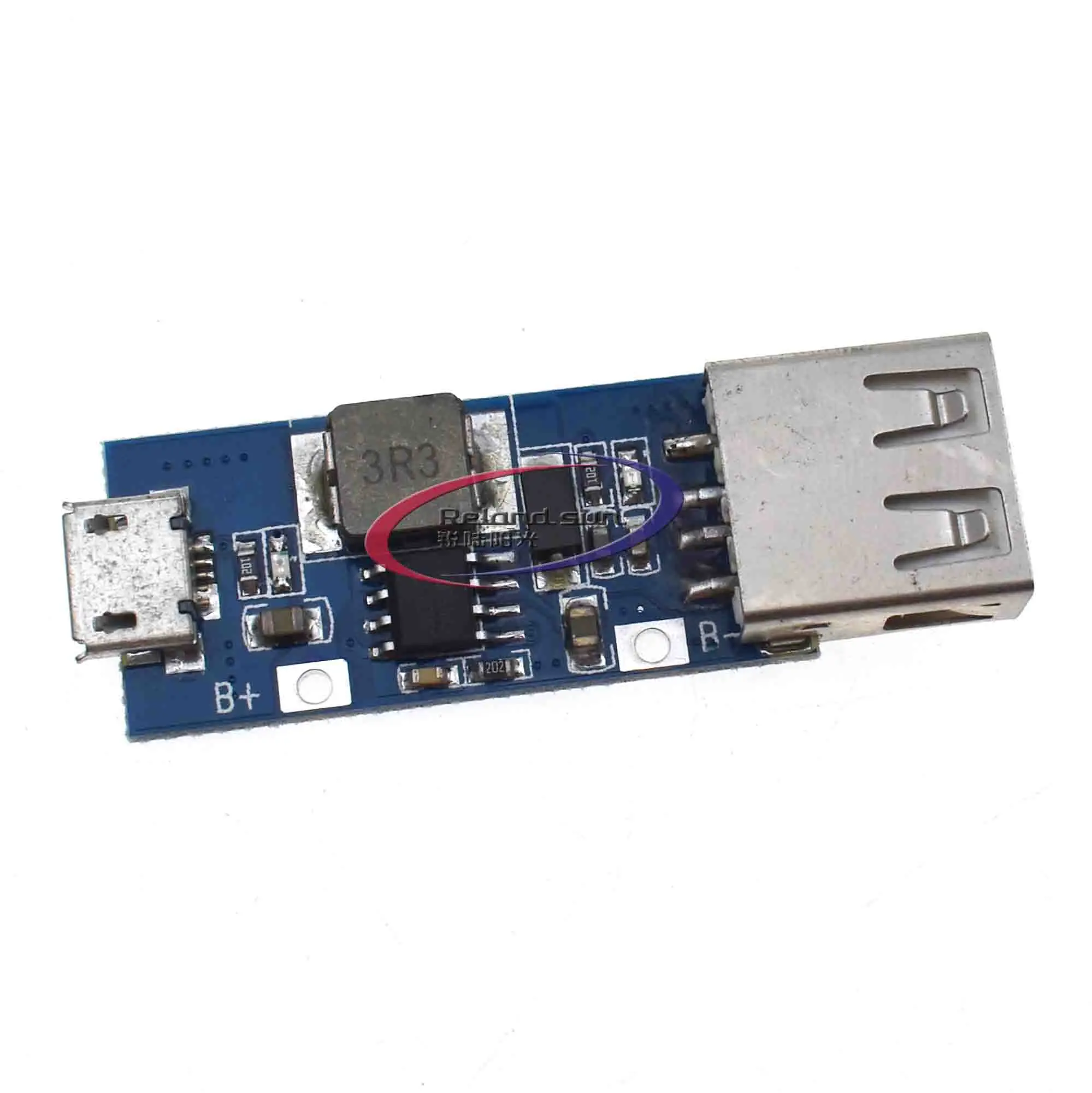 DC-DC boost module 3V3.3V3.7V4.2V to 5V1AUSB mobile power charging treasure circuit board | Электронные компоненты и