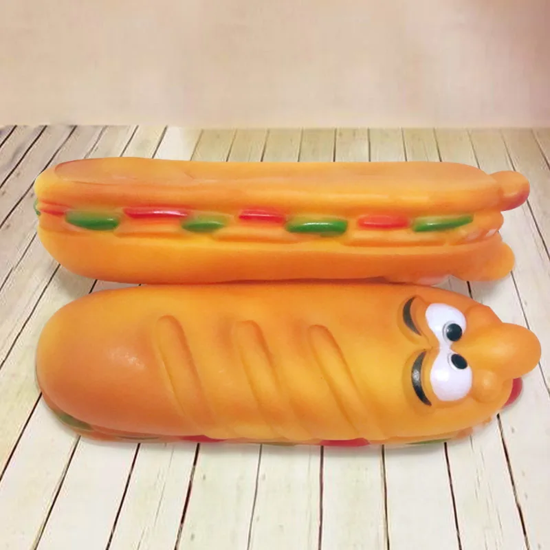 

Hot Selling Vinyl Sound Making Hippo Hamburg Pet Supplies Bite Training Dog Toy Fashion Favorite Halloween