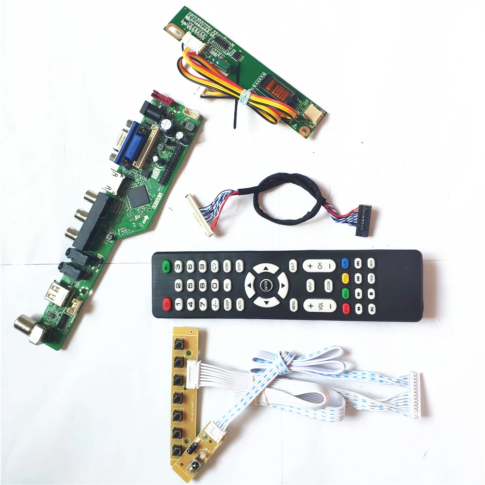 Для LP154W01 TLA1/TLA2 клавиатура + Пульт ДУ инвертор TV53 доска совместимому с HDMI