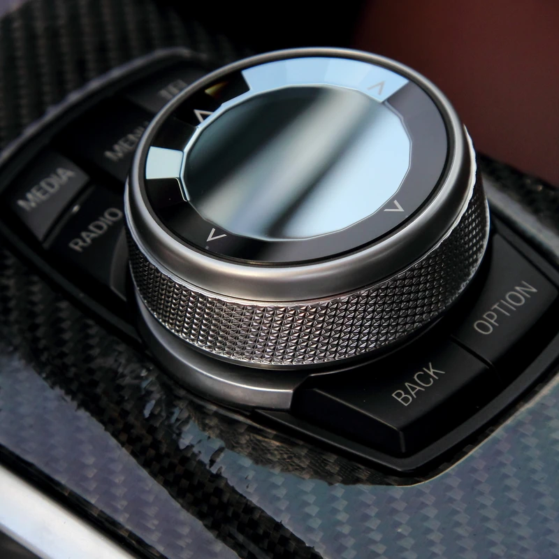 EVO grand et petit bouton automatique boutons en cristal ensemble multimédia Idrive voiture accessoires pièces contróleur ma |