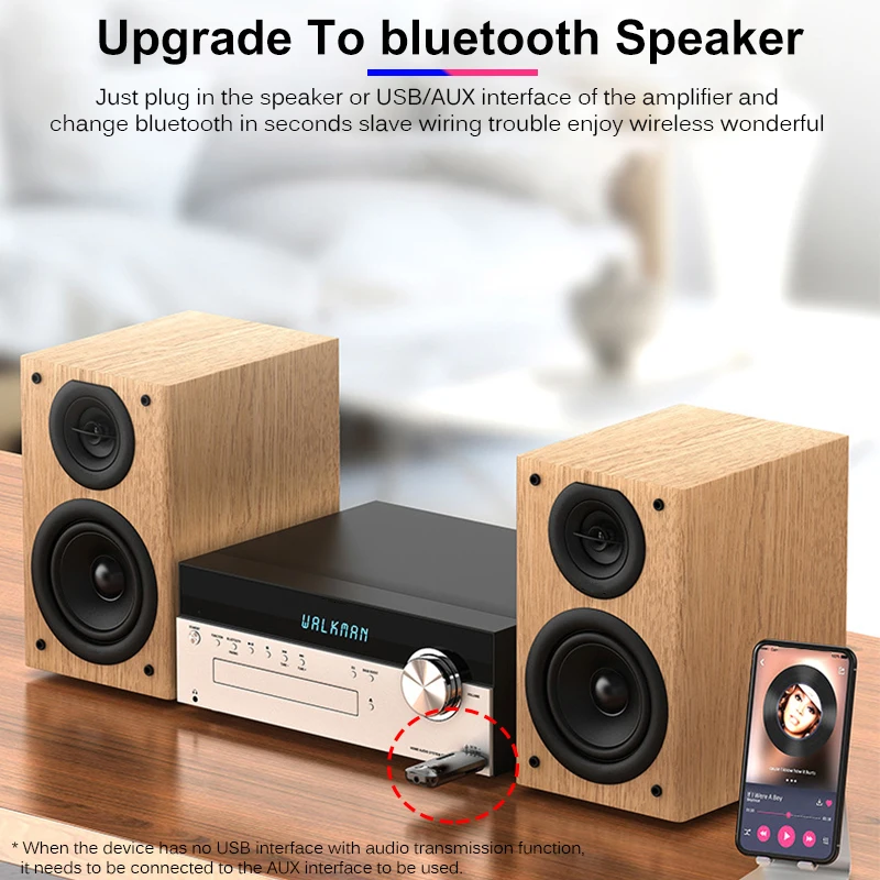 Bluetooth 5 0 2 в 1 беспроводной адаптер приемник передатчик для USB AUX FM двойной выход
