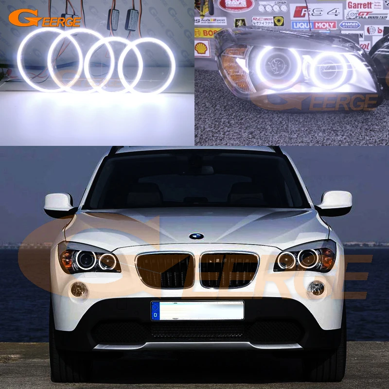 

For BMW X1 E84 2009 2010 2011 2012 2013 2014 2015 Ultra bright COB led angel eyes halo rings Day Light Car Accessories