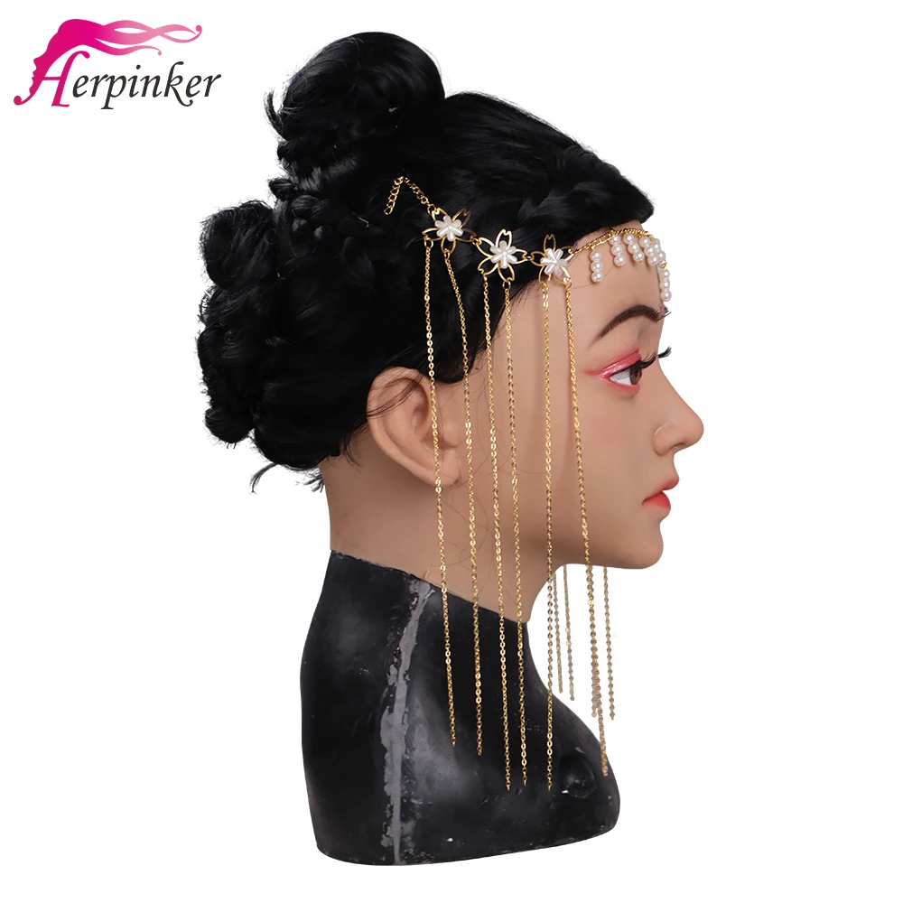 Высококачественная женская маска для Хэллоуина силиконовая лица Карнавальная