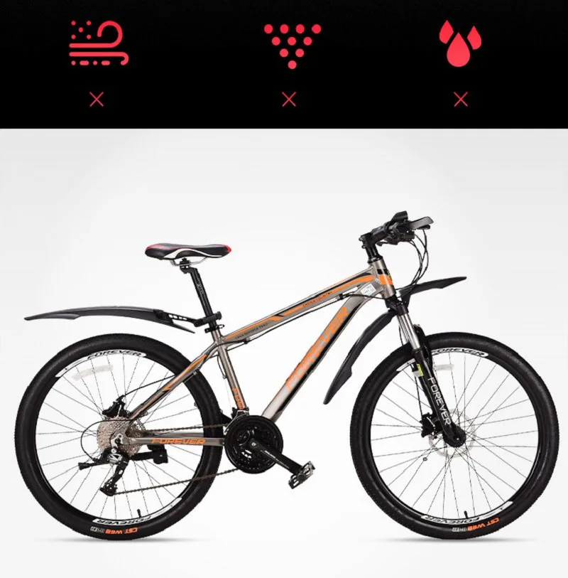 2 шт. переднее и заднее Велосипедное грязезащитное крыло MTB для велосипеда 24 26 27,5 29 дюймов быстросъемные велосипедные крылья удлиненные прочные крылья для колес