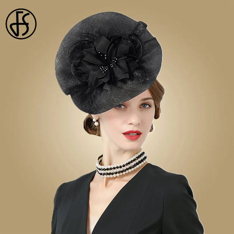 Женская винтажная шляпка Вуалетка FS Шляпка в стиле Кентукки для церкви и