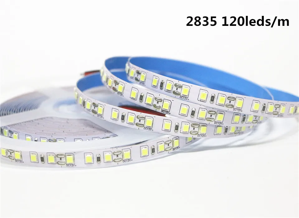 5 м/лот водонепроницаемый цветных(RGB) светодиодных лент светильник 2835 AC/DC 12V 24V 60/120/180/240 светодиодов/M Fiexble с подсветкой светильник Светодиодная лента тесьма домашняя декорационная лампа