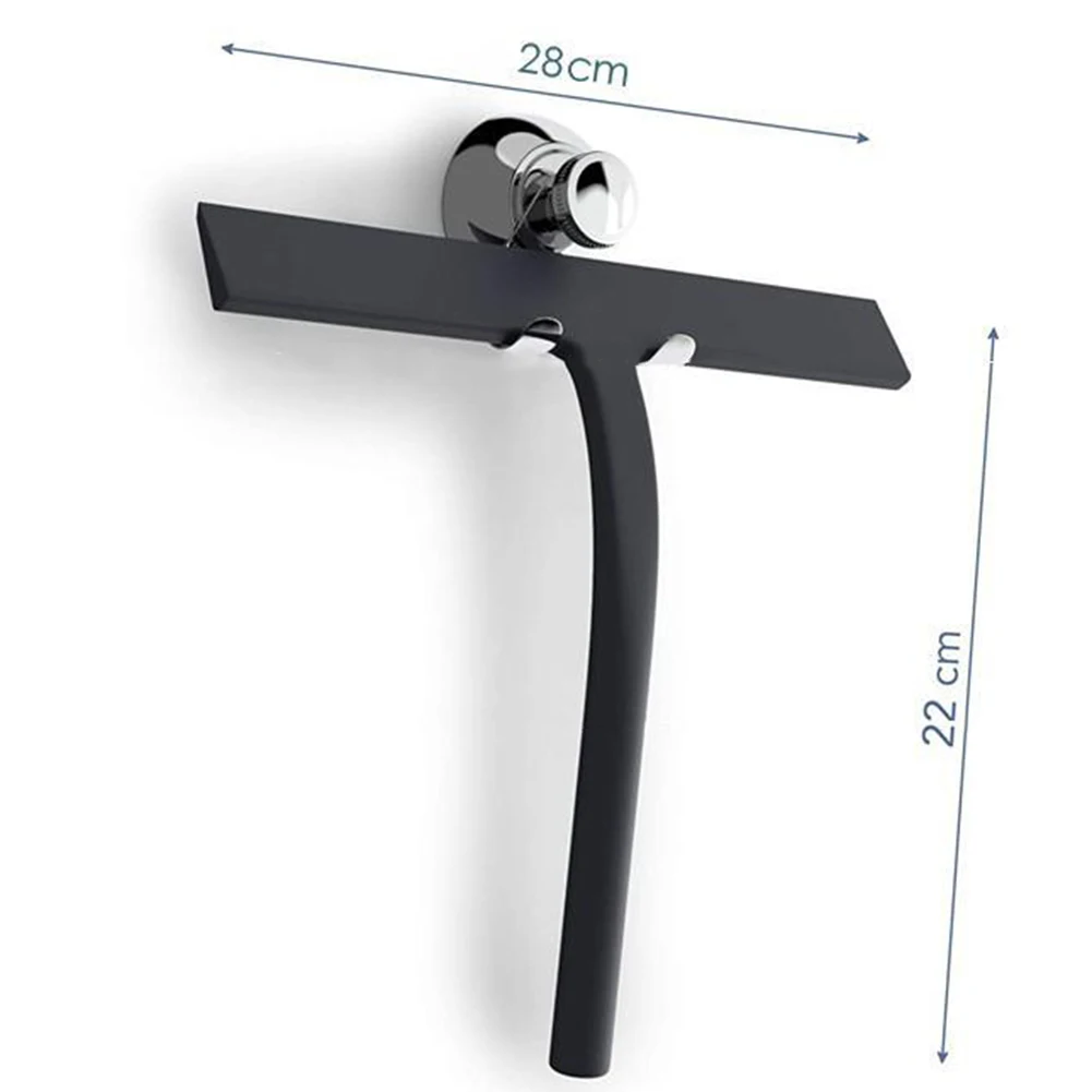 

Silicone Window Glass Wiper Scraper Cleaner with Hook Bathroom Shower Squeegee Window Mirror Wiper Scraper Car Glass Cleaning