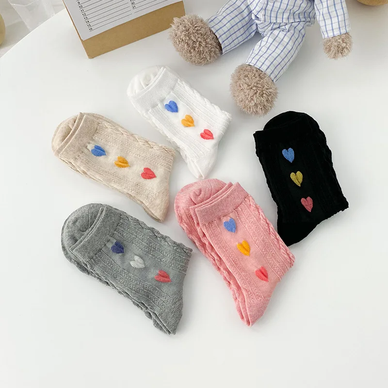 

Женские милые парные хлопковые клетки с надписью «Love»