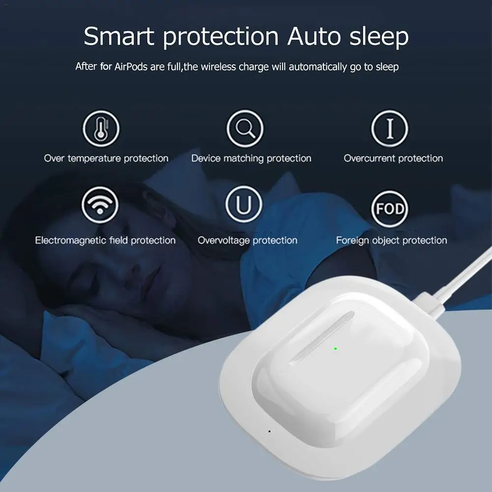 2021 New Wireless Charger Portable Cordless Charger Charging Device for AirPods Pro