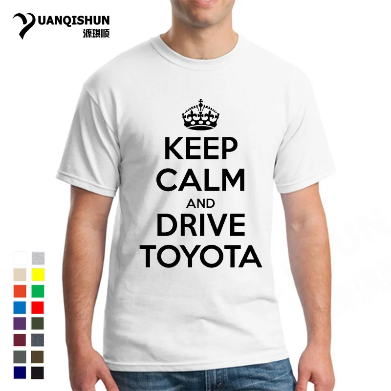 Забавная Мужская футболка с надписью Keep Calm And Drive Car 16 цветов Забавный Подарок Идея