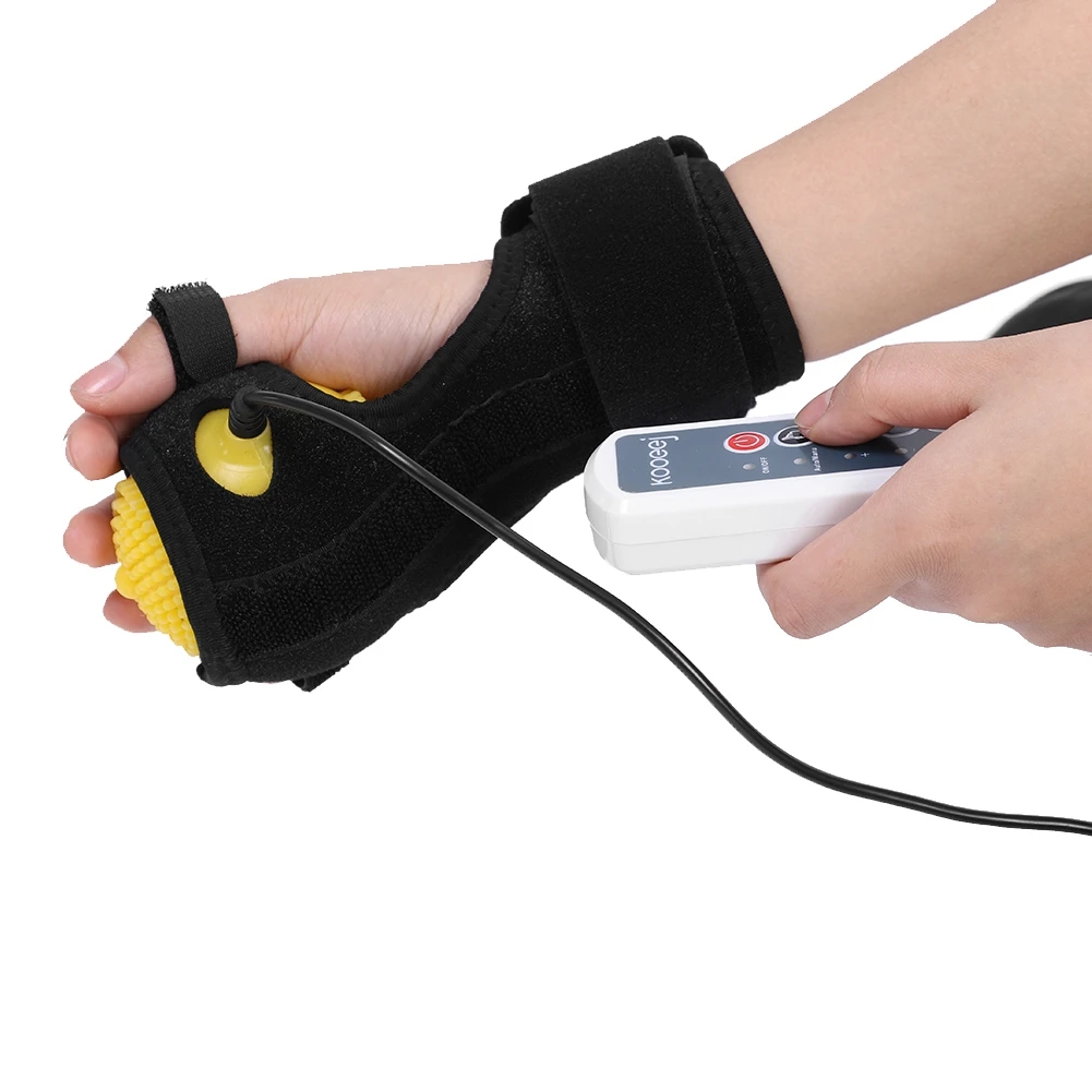 Electric Hand Massage Ball Infrared Therapy Hot Compress Stroke Hemiplegia Finger Rehabilitation Recovery Training Machine