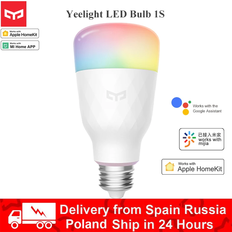 Умная Светодиодная лампа Yeelight 1S Rgb E27 2020 Вт Wi Fi|Смарт-гаджеты| |