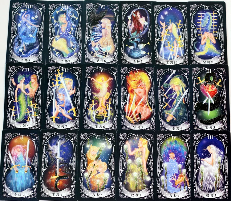 Роскошная версия полного набора Tarot Magic Tarotalo руководство по эксплуатации