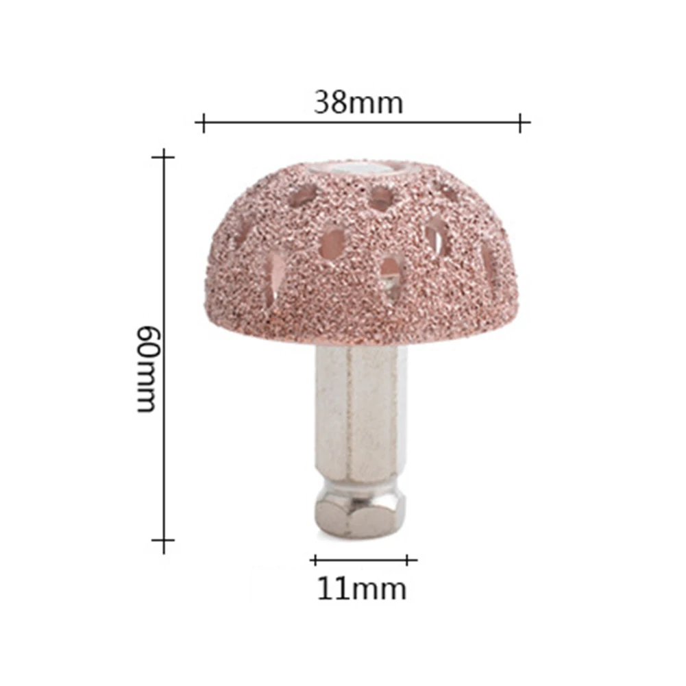 

38mm Abrasiveness With Linking Rod Wear Resistant Grinding Head Tire Buffing Wheel Accessories Diamond Car Hexagonal Repair Tool