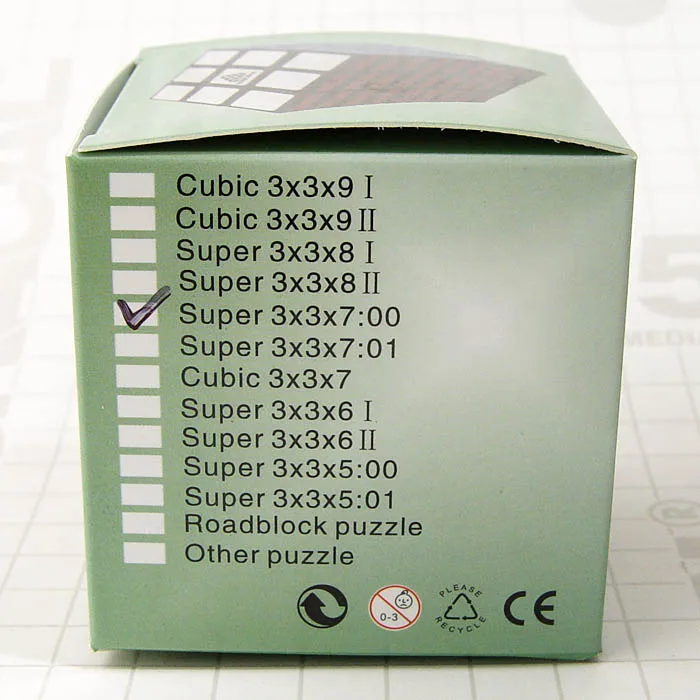 Оригинальный WitEden Super 3x3x8 черный кубик 3x3x7 супер белый Магический пазл