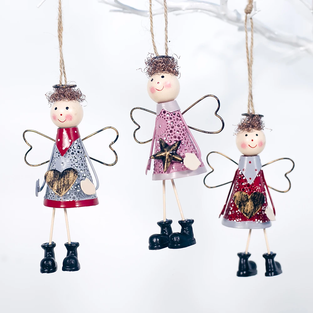 Креативный металлический Ангел Кукла для девочек и мальчиков Рождественский