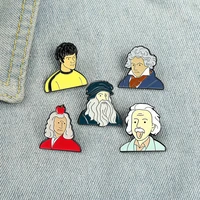 honor power jewlery famous people image enemal pins brocches for children gifts