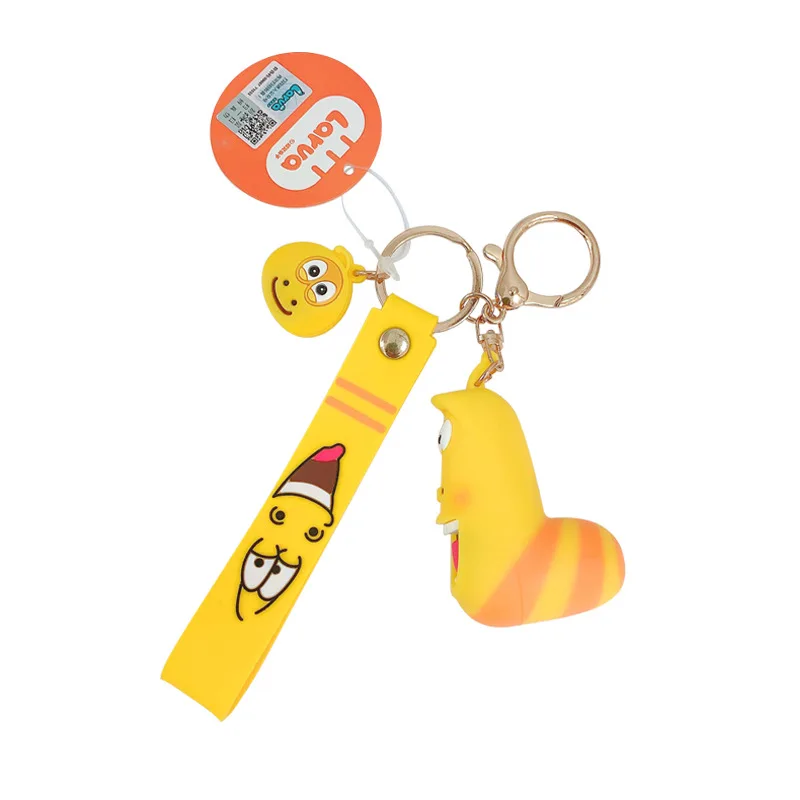 

Anime LARVA Key chain Small Pendant Cute Funny Bugs Strange Lovers keychains Bag Accessories Fart bug Tickle Bug key rings New