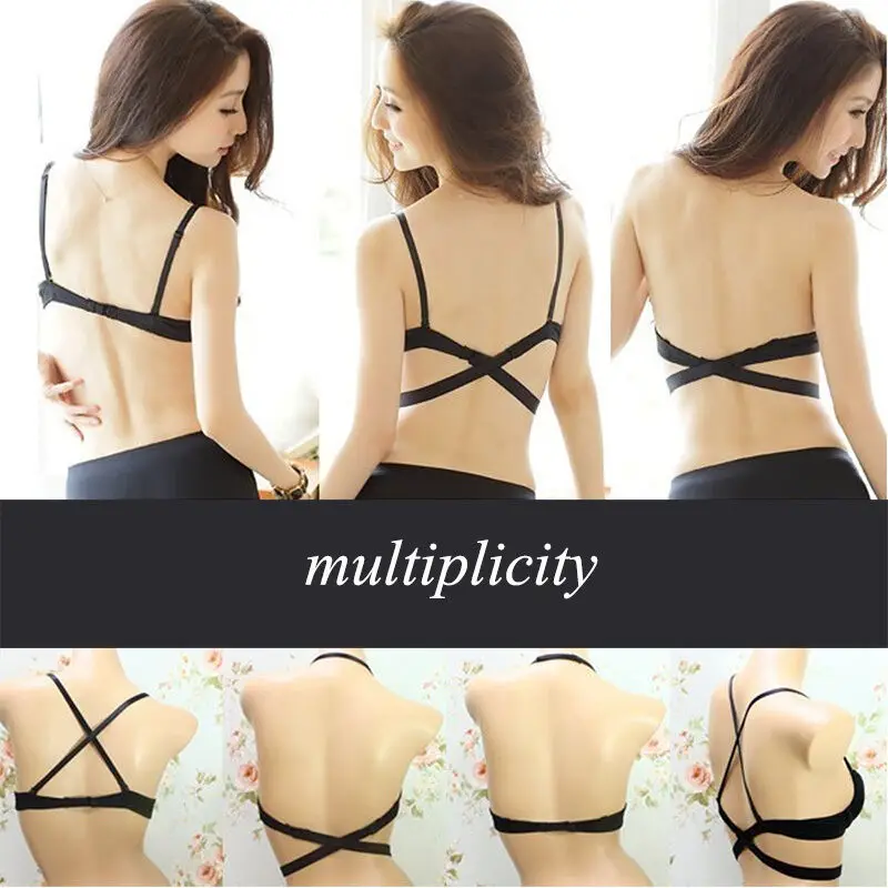 Бюстгальтер женский бесшовный с глубоким V-образным вырезом без спинки 2020 |