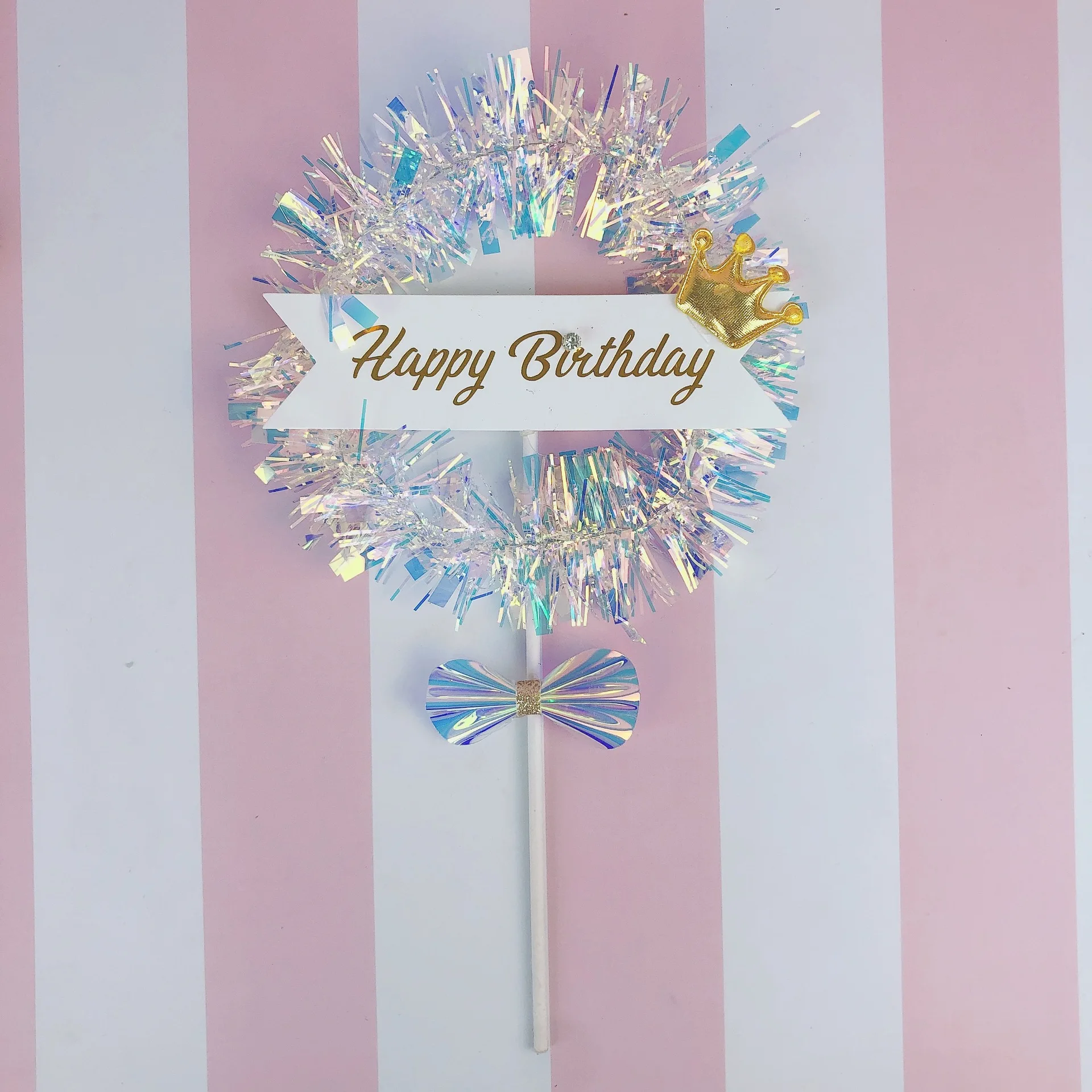 Happy birthday Лазерный Золотой Единорог кекс Топпер для свадьбы, дня рождения, торта украшения детский душ - Цвет: Happy birthday