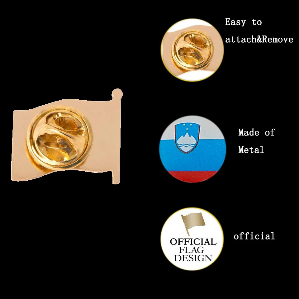 10 шт. коллекционный государственный флаг Словения страна цинковый сплав набор