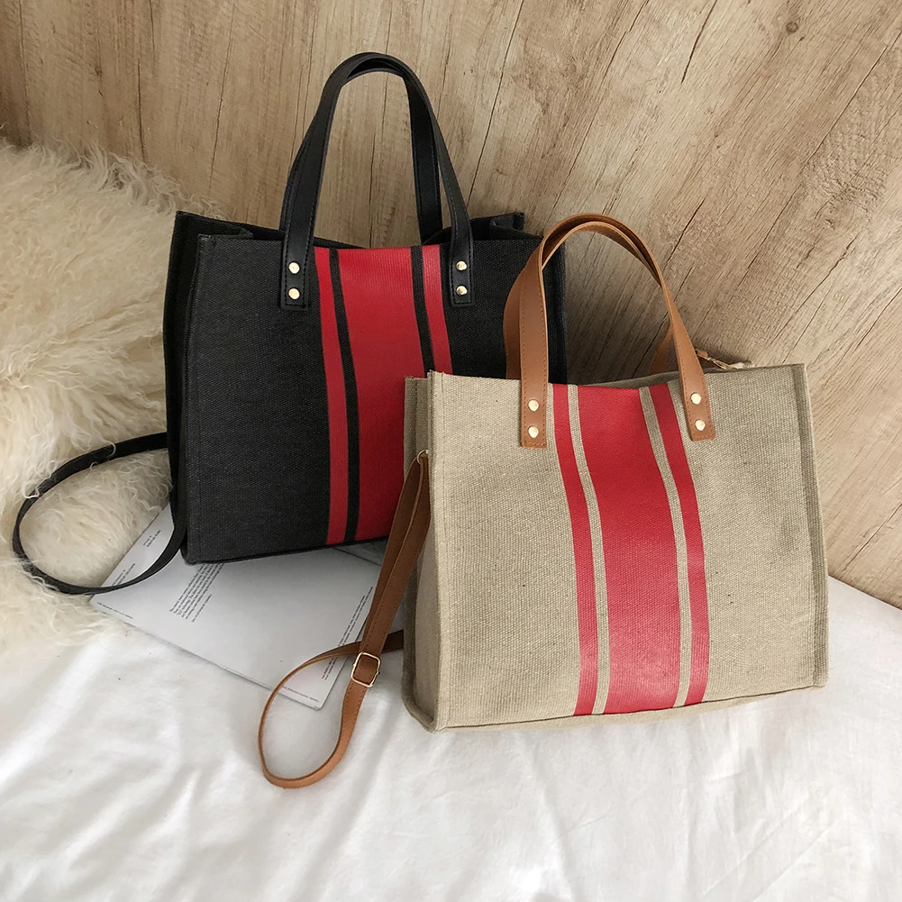 Винтажная популярная цветная Женская Холщовая Сумка через плечо сумка для