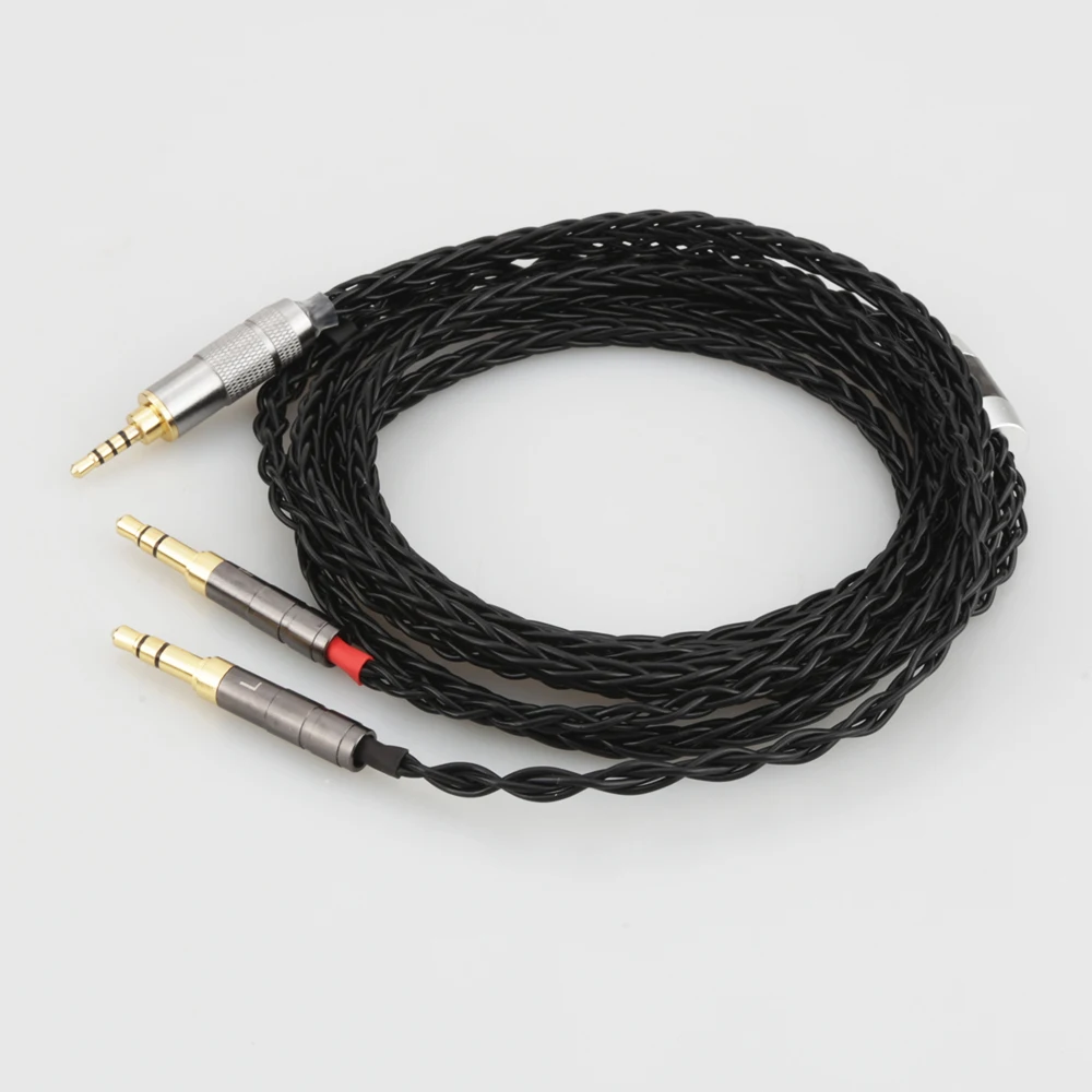 Серебряный обновленный кабель для наушников Audiocrast Sundara Aventho/фокусная Elegia/t1 t5p/D600