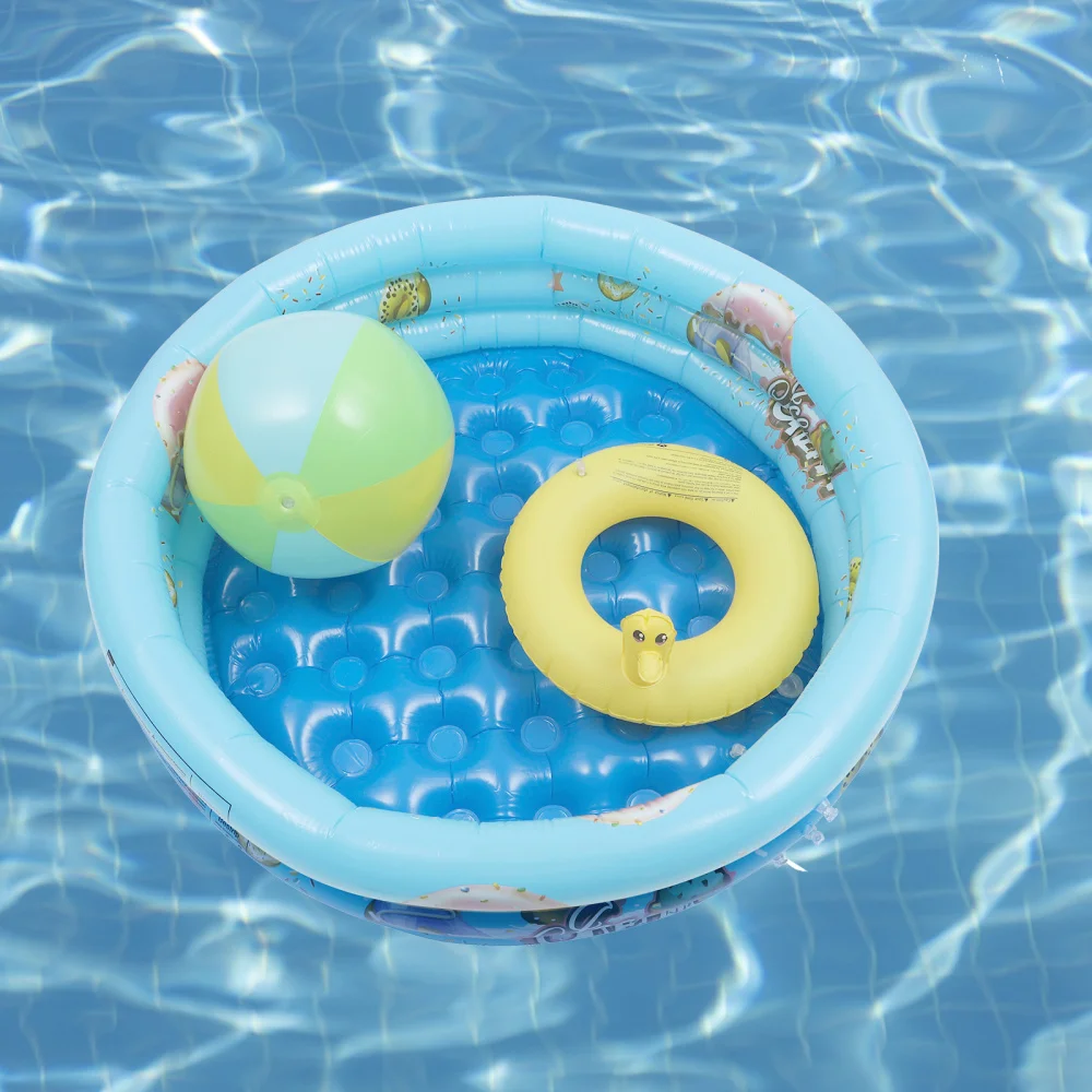 

1 Set of Thick Swim Ring Inflatable Pool Toys Beach Durable Swimming Toys