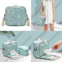 maternity cartoon baby diaper bag fashion prints nappy changing zipper bags reusable large capacity waterproof