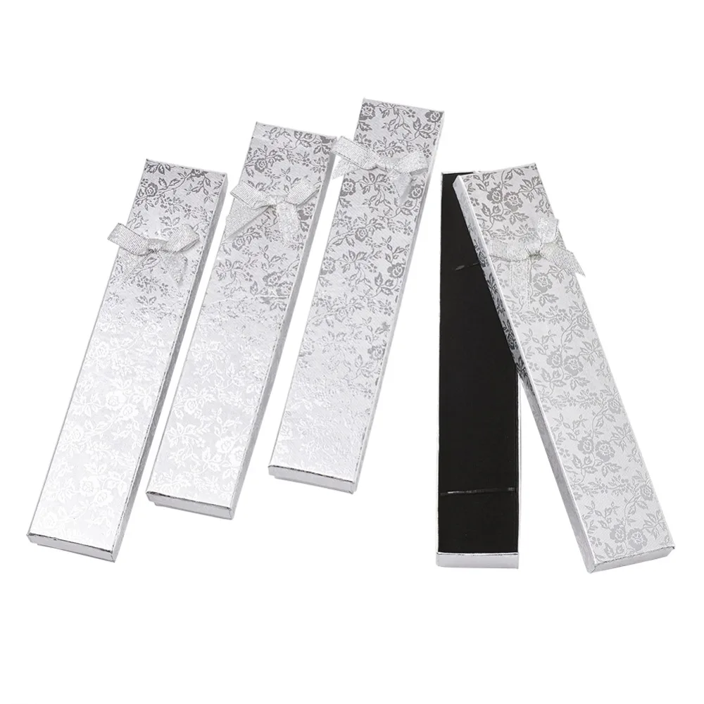 12 шт. прямоугольные картонные Длинные ожерелья с бантом/Ювелирные