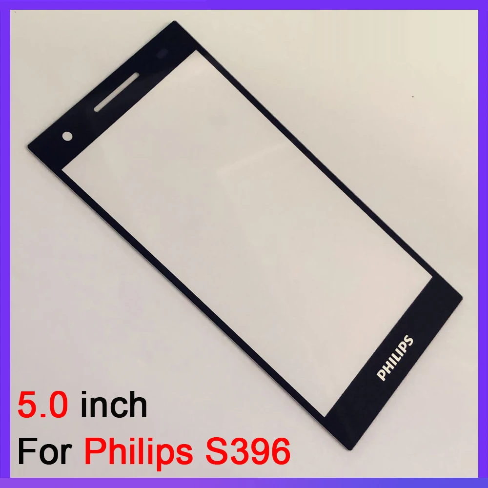 ЖК дисплей Сенсорная Панель переднее стекло для Philips S396 внешнее сенсорный