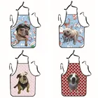 Фартук с мультяшным рисунком собаки кошки для кухни, кухонные аксессуары, кухонные аксессуары, фартуки для женщин, аксессуары для выпечки, фартук для детей