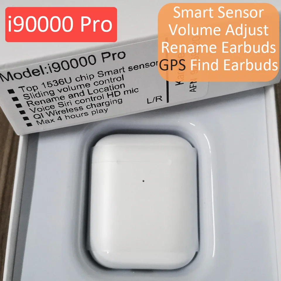 Беспроводные Bluetooth наушники Rename i90000 Pro tws Arie 2, скользящие наушники с регулятором громкости, 8D, супер бас наушники pk i5000 i9000 i50000 tws