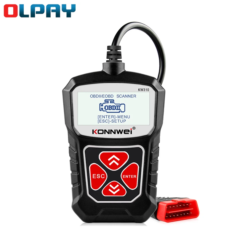 

KW310 OBD2 Scanner for Auto OBD 2 Car Scanner Diagnostic Tool Automotive Scanner Car Tools Russian Language PK Elm327 Obd2