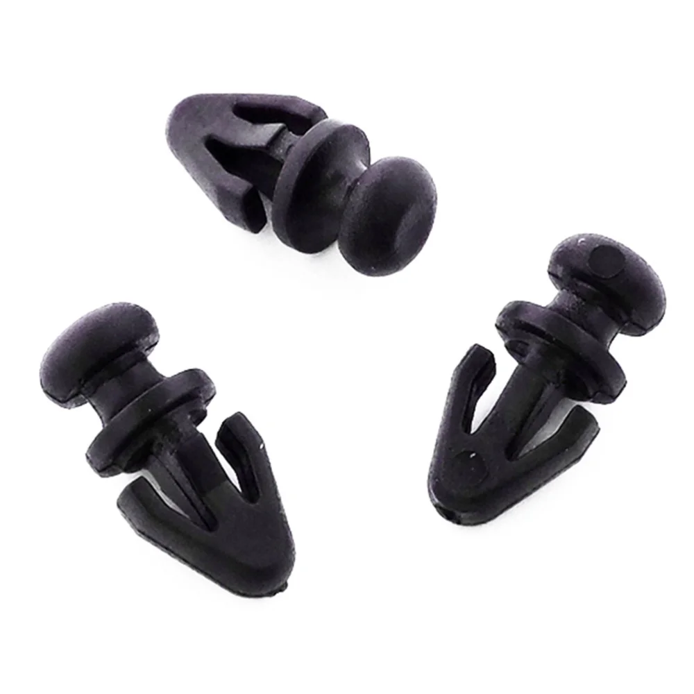 

10Pcs Door Seal Clips for Sill Lower Rubber Weatherstrip Gasket Trim Clips Fasteners for Fiesta Mondeo (Black)