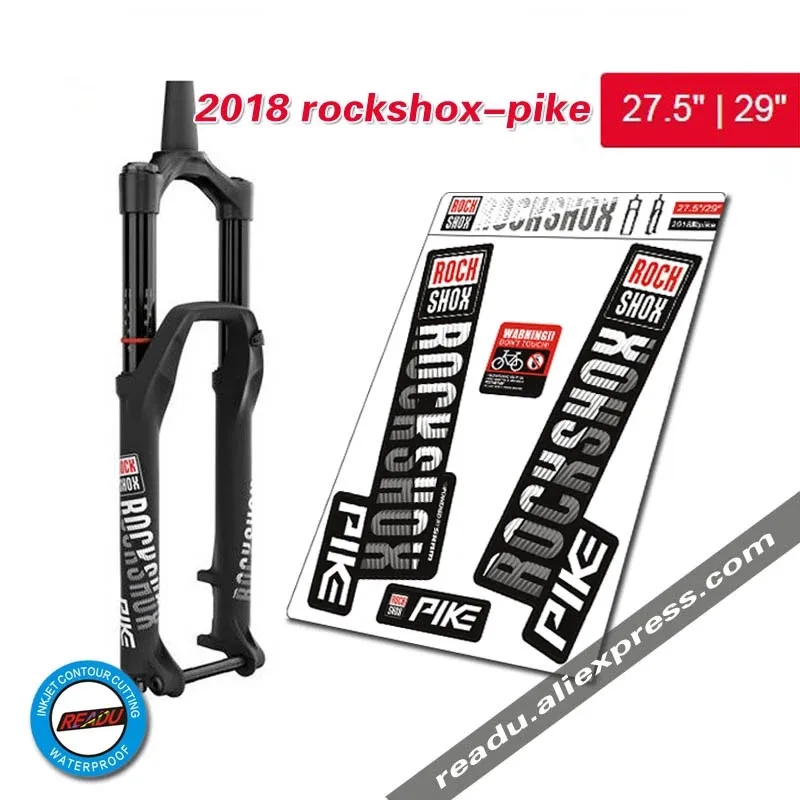 Lehool 2018 Rockshox наклейки на щуку горный велосипед Передняя фотография передняя вилка