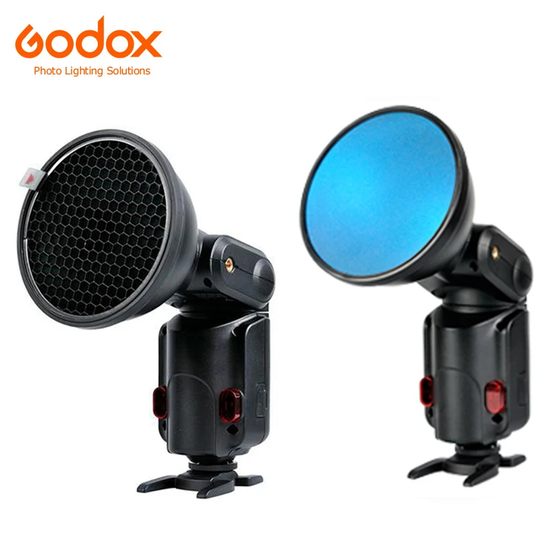Godox AD-S11 фильтр цветных гелей Honeycomb Grid orAD-S2 Стандартный отражатель мягкий диффузор