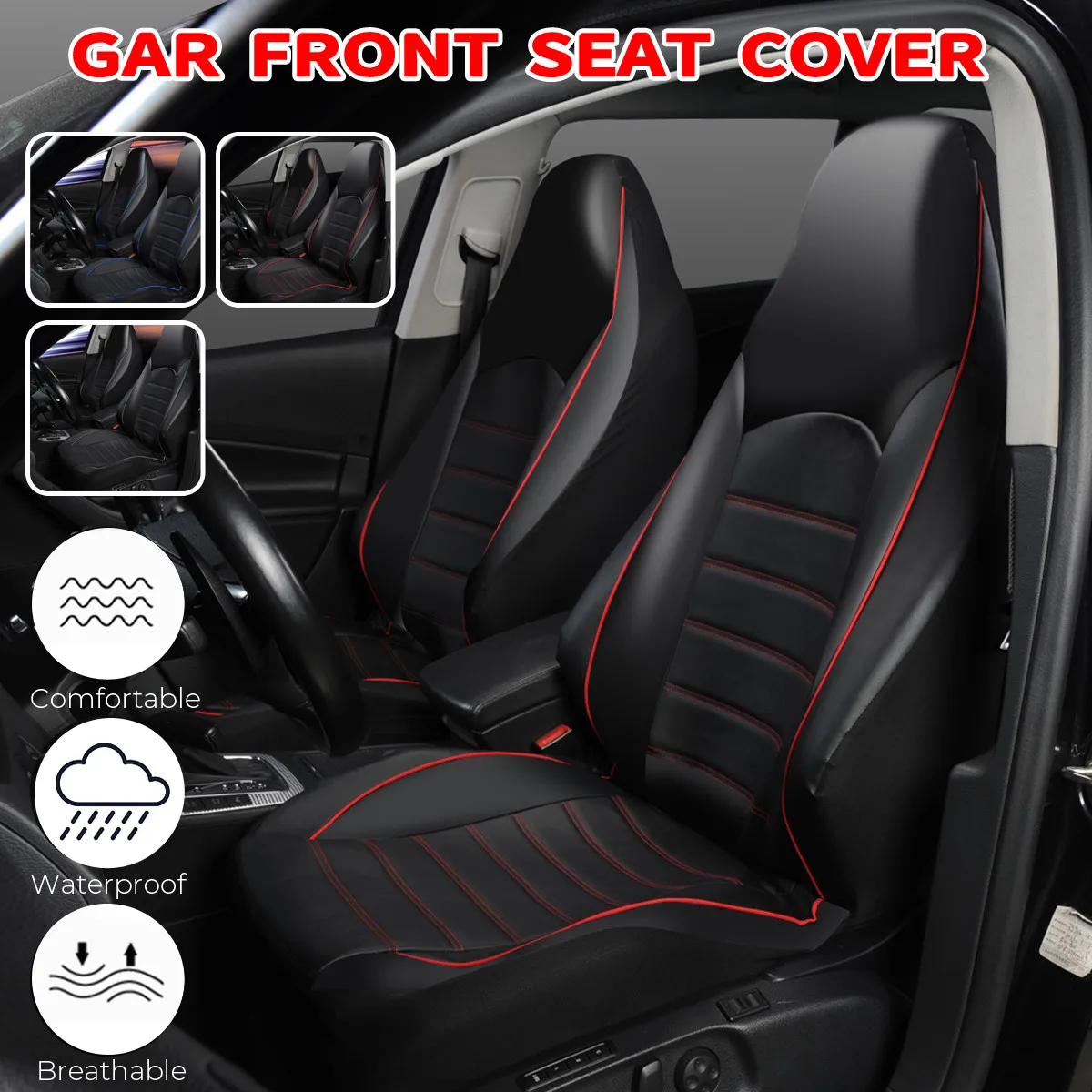 売却 新ユニバーサルpu革カーシート防水高級マットカバープロテクターカバー通気性クッション4シーズン
