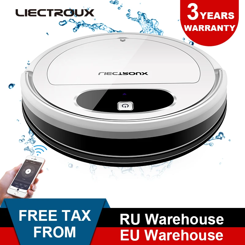 Робот пылесос Liectroux 11S приложение WiFi гироскоп и 2D навигация по карте