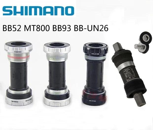 Велосипед SHIMANO дно Deore XT SLX SM BB52 MT800 BB93 UN26 ES25 68/73 мм x 113/118/123/126 горный кронштейн MTB