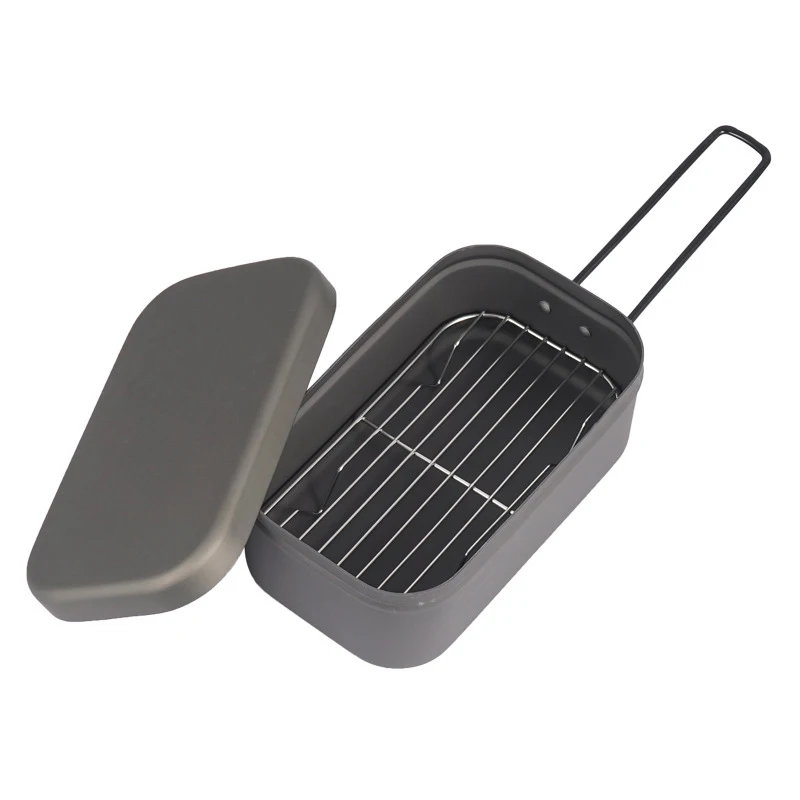 

Rice Cooker Portable Outdoor Rice Cooker Lunch Box With Steaming Rack For Camping Hiking Pacnic Cooking Steaming