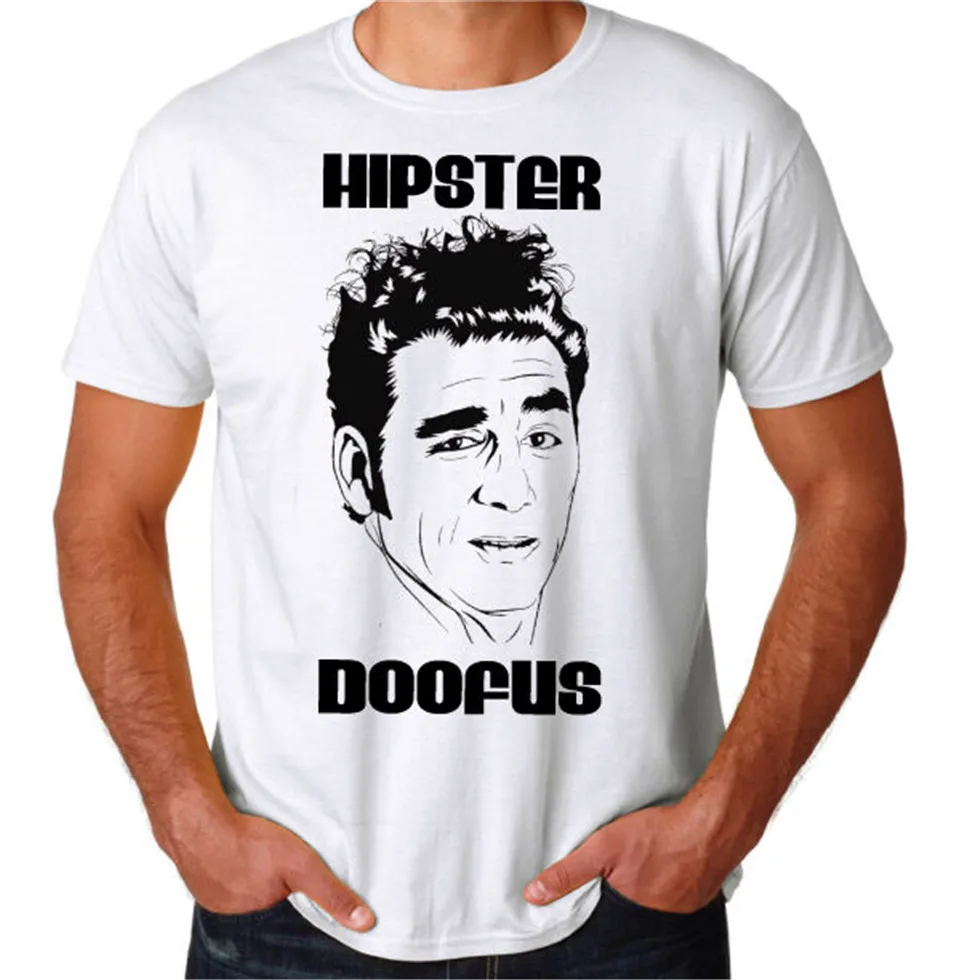Seinfeld Вдохновленный Kramer хипстер Doofus смешной 90 ТВ Шоу Мужская футболка Модный