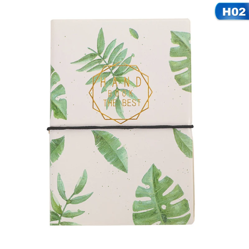 Fashion Simple Notebook Strap Notepad Kawaii Square Grid Blank Page Magazine Student Daily Plan Gift
