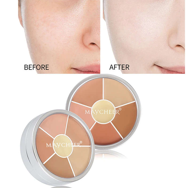 

6 Kleur Concealer Gezicht Base Makeup Donkere Kringen Acne Contour Concealers Langdurige Waterproof Cosmetische Make-Up TSLM1